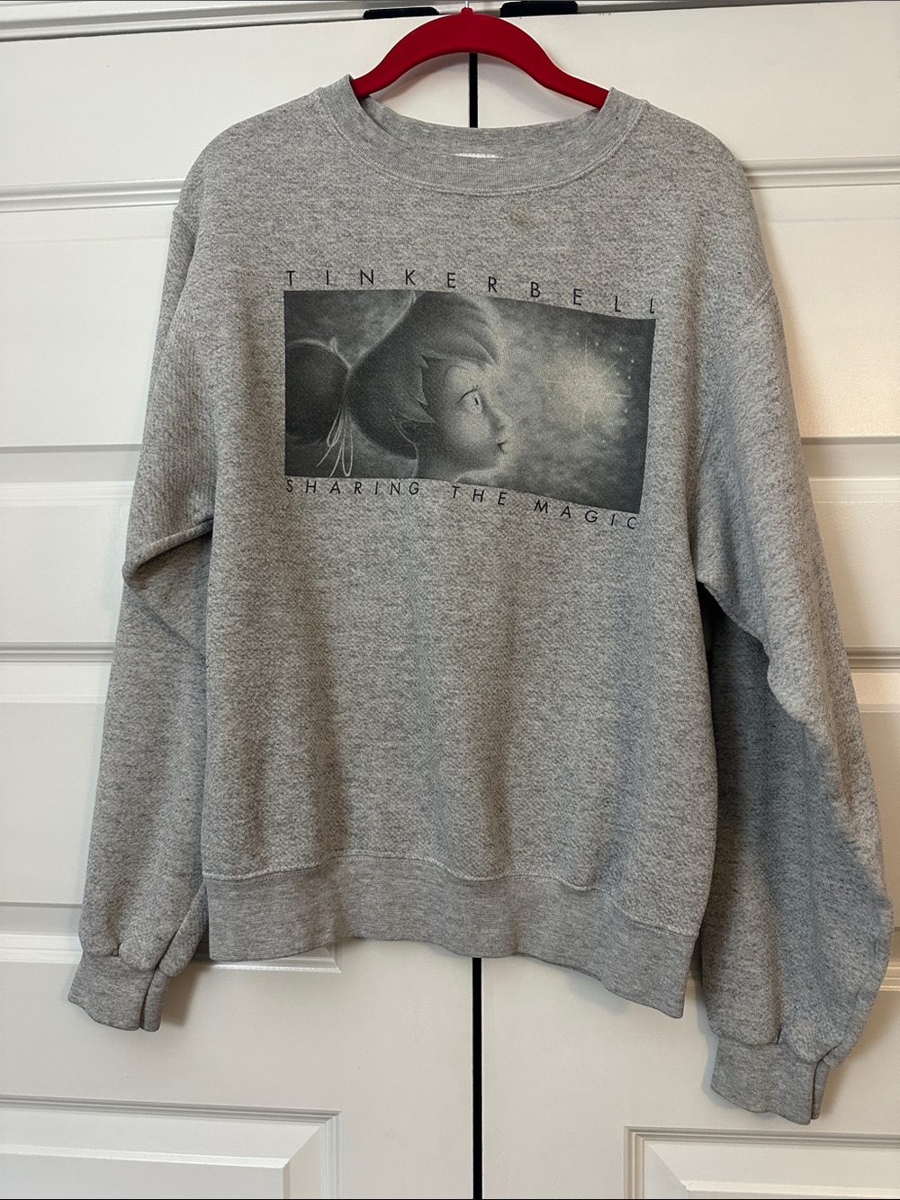 Disney Tinkerbell Gray Crewneck Sweatshirt